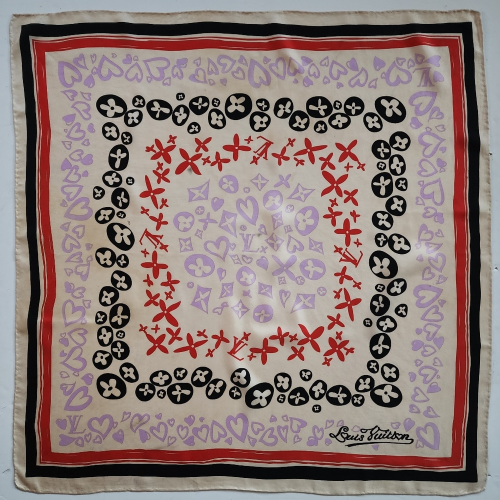 Vintage Louis Vuitton Silk Twill Scarf